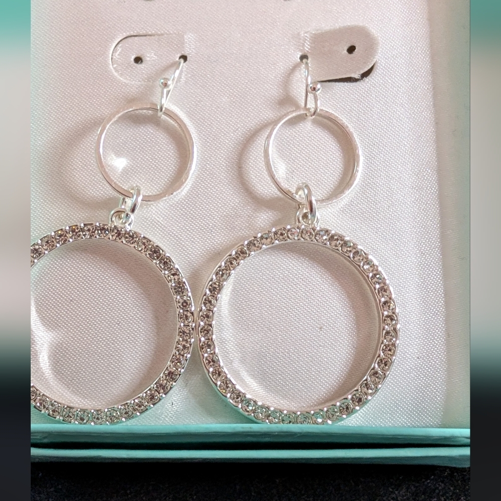 Elegant Silver Hoop Earrings